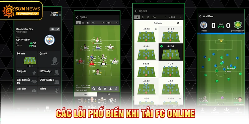 Các lỗi phổ biến khi Tải FC Online