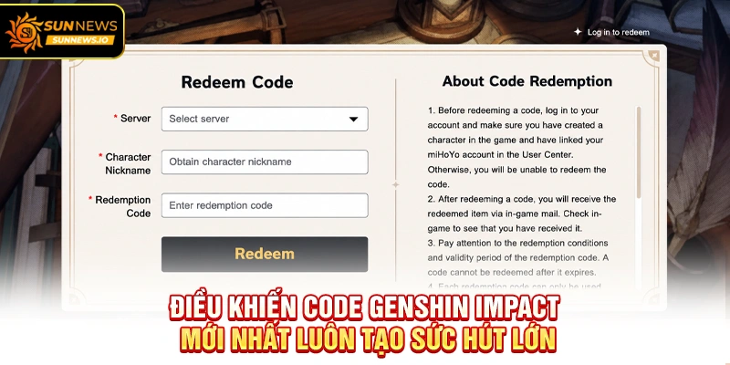 Điều khiến Code Genshin Impact Mới Nhất luôn tạo sức hút lớn