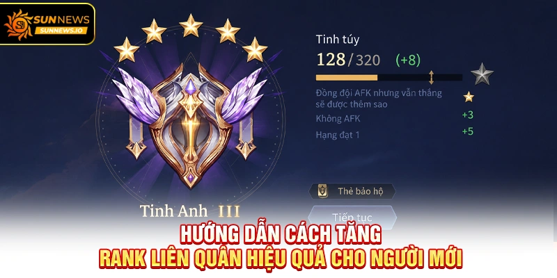 Hướng dẫn Cách Tăng Rank Liên Quân hiệu quả cho người mới