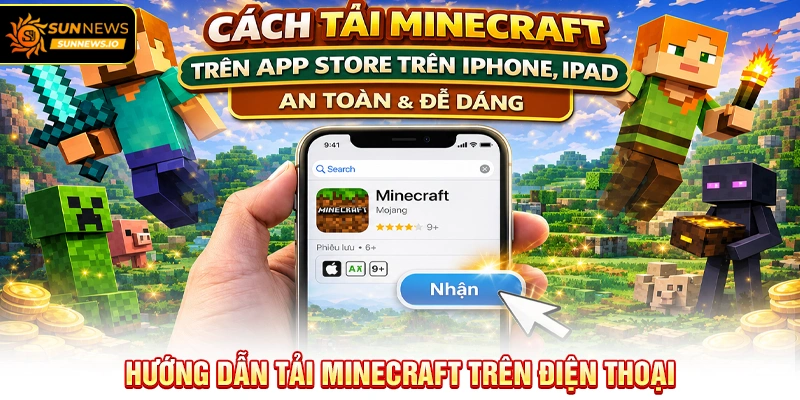 Hướng dẫn tải Minecraft trên điện thoại