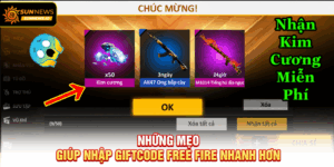 Những mẹo giúp nhập giftcode Free Fire nhanh hơn