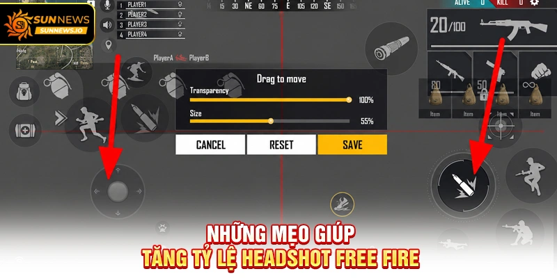 Những mẹo giúp tăng tỷ lệ headshot Free Fire