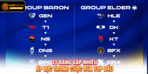T1 đang gặp nhiều áp lực trong cuộc đua top đầu