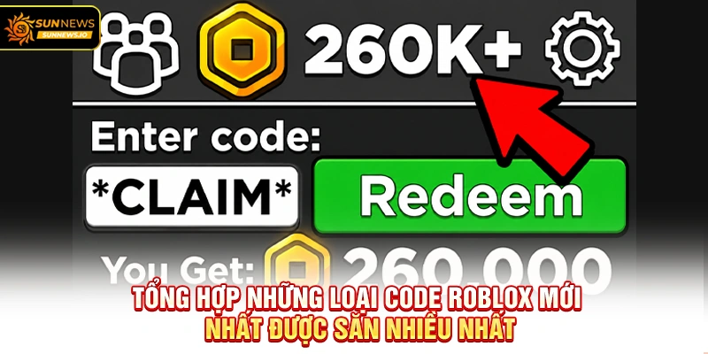 Tổng hợp những loại Code Roblox Mới Nhất được săn nhiều nhất