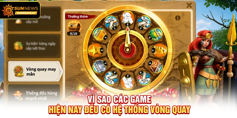 Vì sao các game hiện nay đều có hệ thống vòng quay