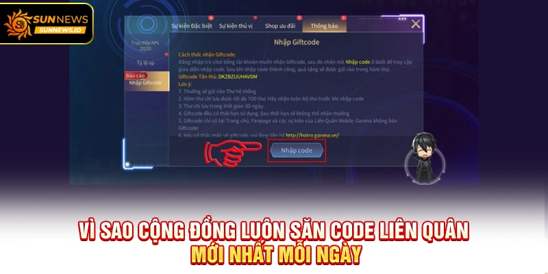 Vì sao cộng đồng luôn săn Code Liên Quân Mới Nhất mỗi ngày